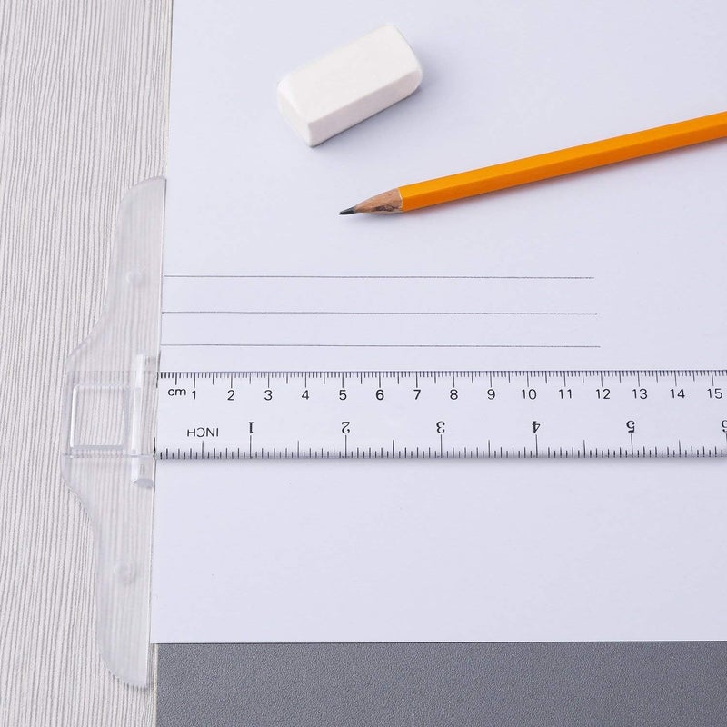 Pangda 12 Inch/ 30 cm Junior T-Square Plastic Transparent T-Ruler for Drafting and General Layout Work (1) - Image 5
